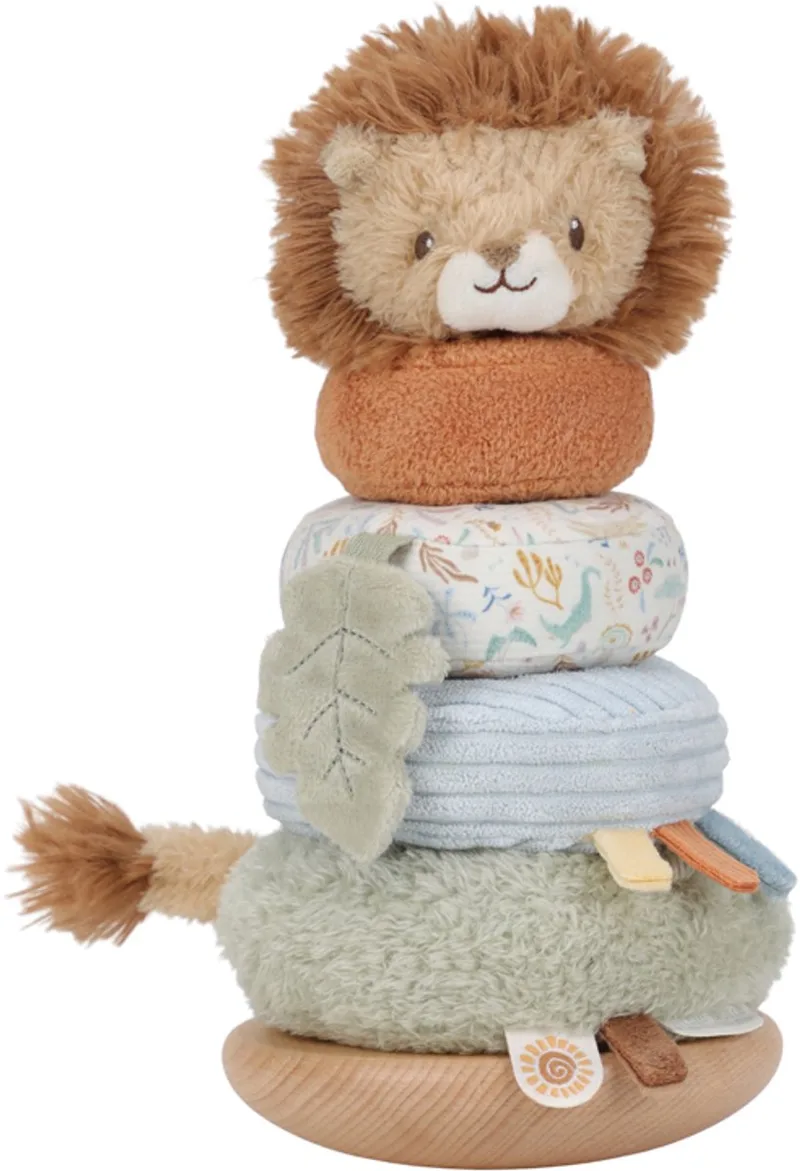 Stapeltoren pluche leeuw - Safari Friends de Little Dutch en Multicolore – photo produit 1 sur 4