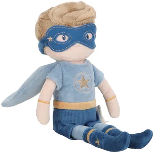 Superhero Knuffelpop Jim - 35 cm von Little Dutch in Blau – Produktfoto 1 von 4