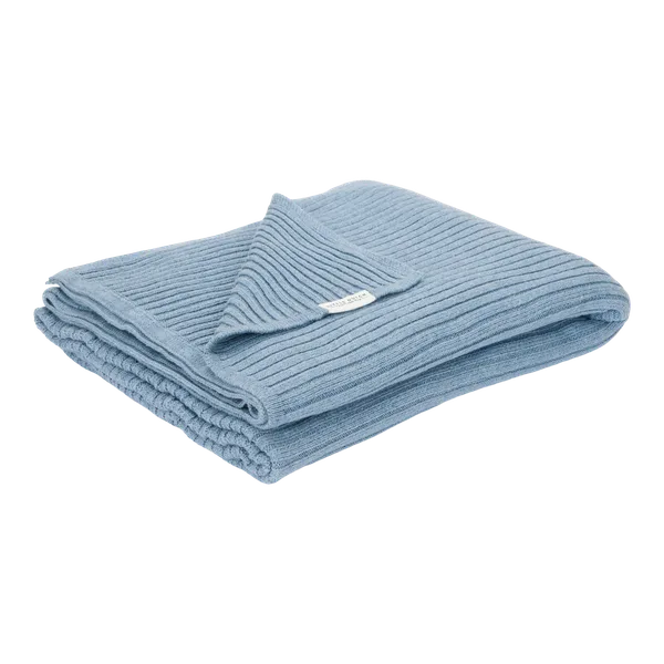 Wiegdeken - Essentials van Little Dutch in Blauw – productfoto 2 van 2