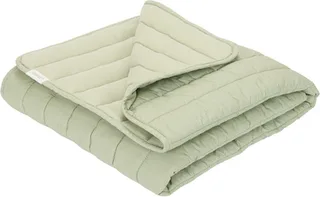 Cradle blanket Essentials Blueberry Leaves von Little Dutch in Grün – Produktfoto 1 von 2