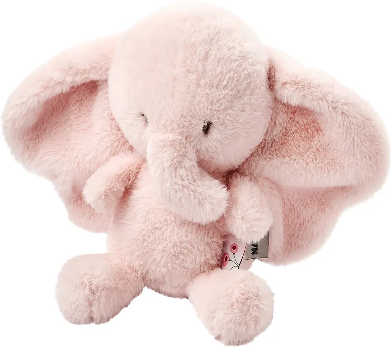 FanFan Knuffel Olifant - 30 cm - Zachte baby knuffel - Baby cadeau de Nattou en Rose – photo produit 1 sur 3