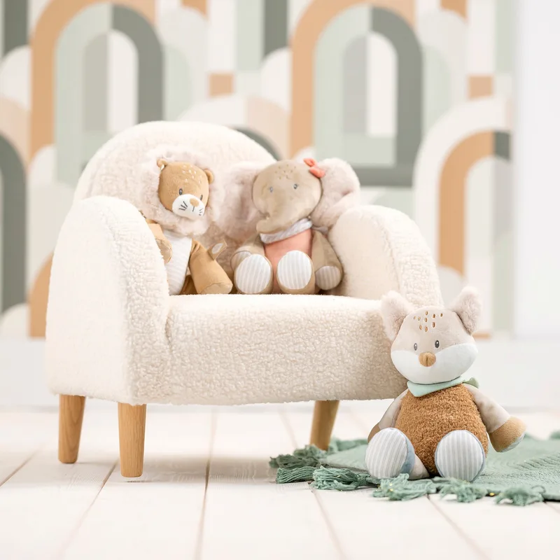 FLO, ERNEST & OLI Knuffel - Vos - 29 cm - Munt Groen de Nattou en Vos Munt – photo produit 2 sur 2