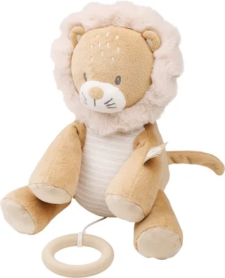 FLO, ERNEST & OLI Muziek Knuffel - Leeuw - 24 cm - Bruin de Nattou en Leeuw Bruin – photo produit 1 sur 2