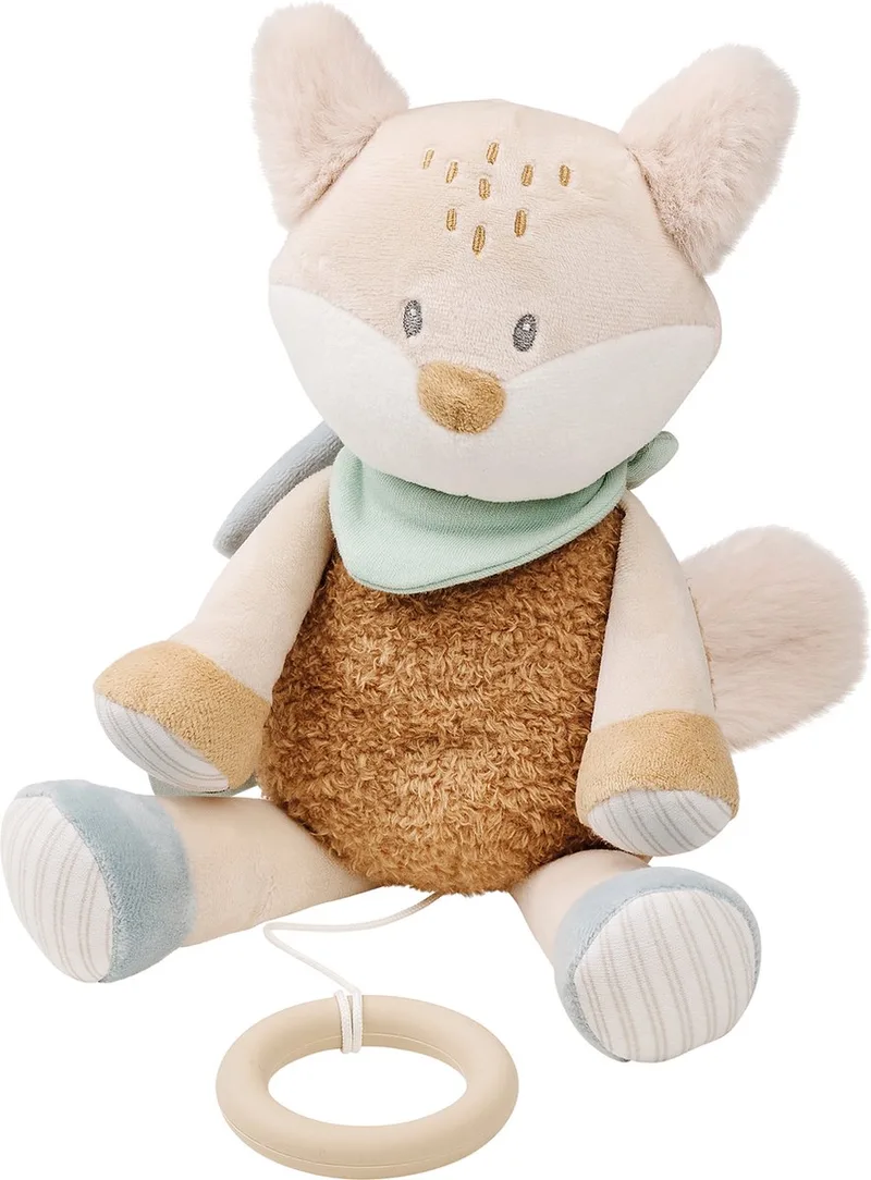 FLO, ERNEST & OLI Muziek Knuffel - Vos - 24 cm - Munt Groen från Nattou i Vos Groen – produktbild