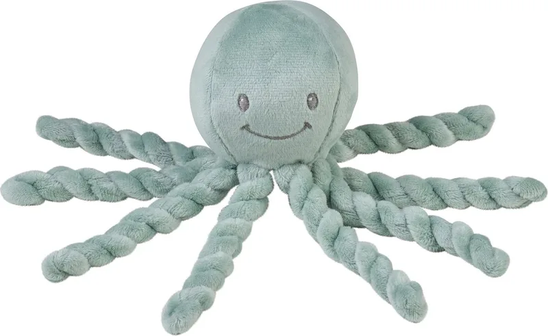 LAPIDOU Knuffel - Octopus - 22 cm de Nattou en Kopergroen – photo produit