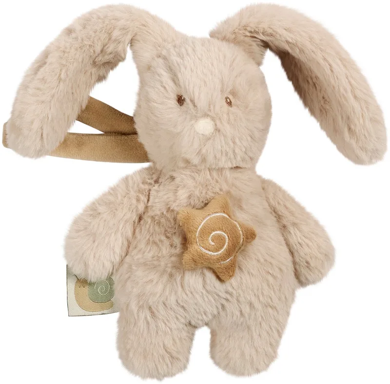 LouLou Muziekknuffel Konijn - Zachte Knuffel met Muziek - Baby Cadeau - 20 cm de Nattou en Zand – photo produit