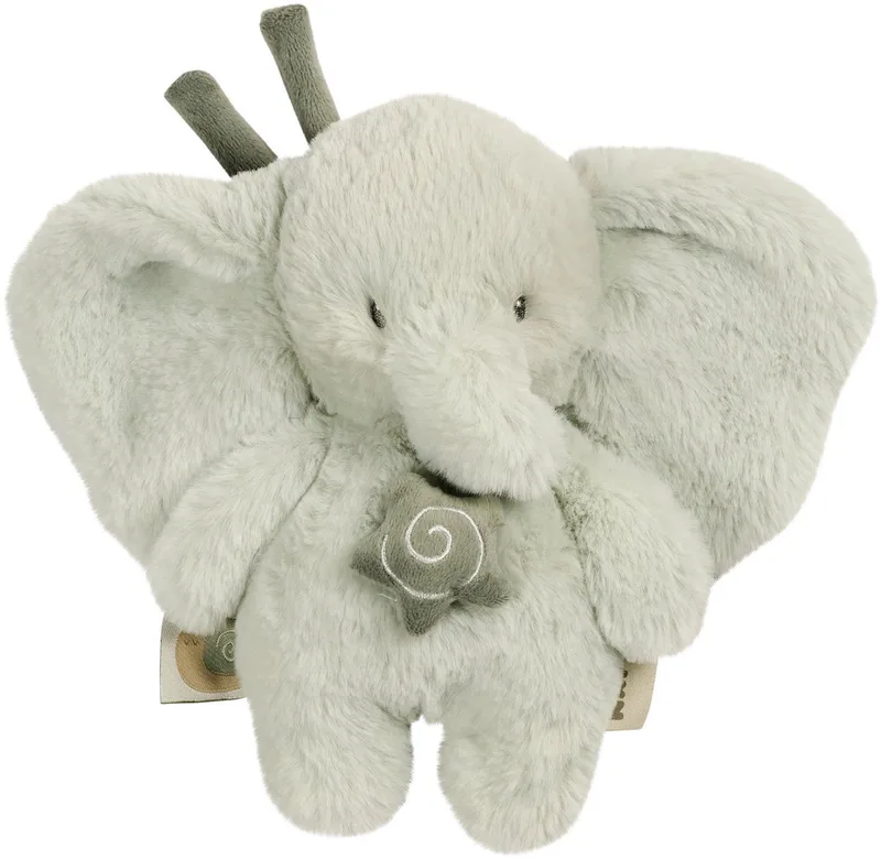 LouLou Muziekknuffel Olifant - Zachte Knuffel met Muziek - Baby Cadeau - 20 cm de Nattou en Lindegroen – photo produit