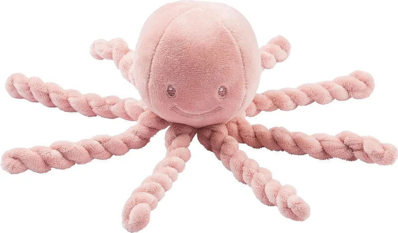 Octopus Lapidou - Knuffel - 23 cm van Nattou in Oudroze – productfoto 1 van 3