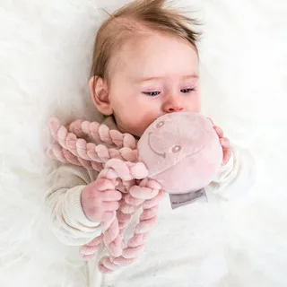 Octopus Lapidou - Knuffel - 23 cm van Nattou in Oudroze – productfoto 3 van 3