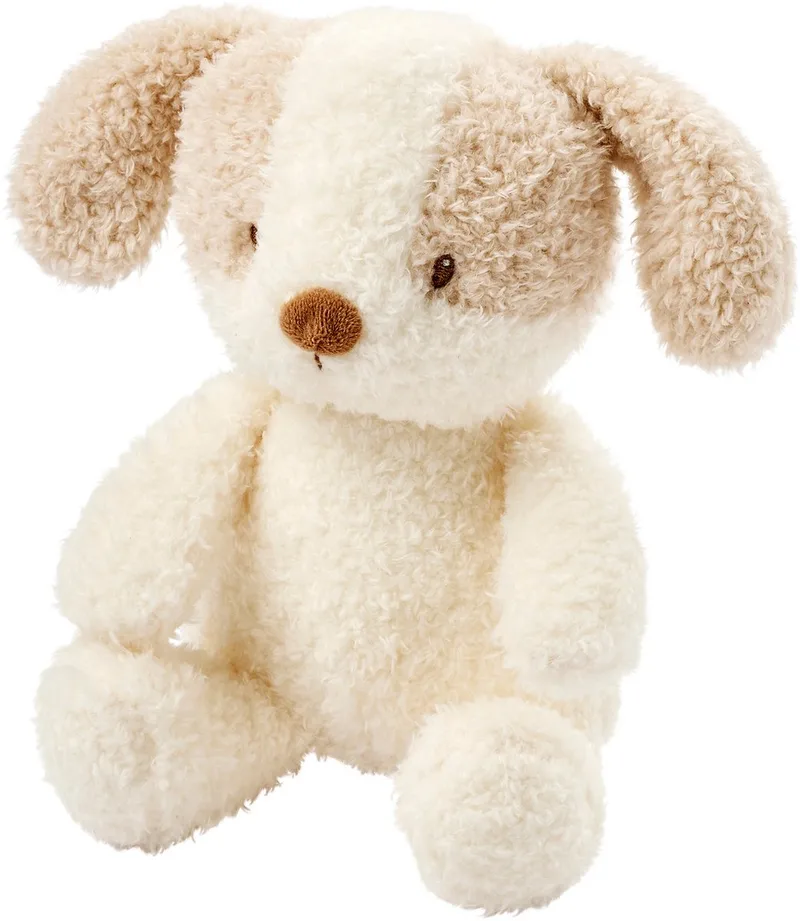 TEDDY Knuffel Baby Hond - 25 cm - Zachte baby knuffel - Baby cadeau - en Beige de Nattou en Blanc – photo produit