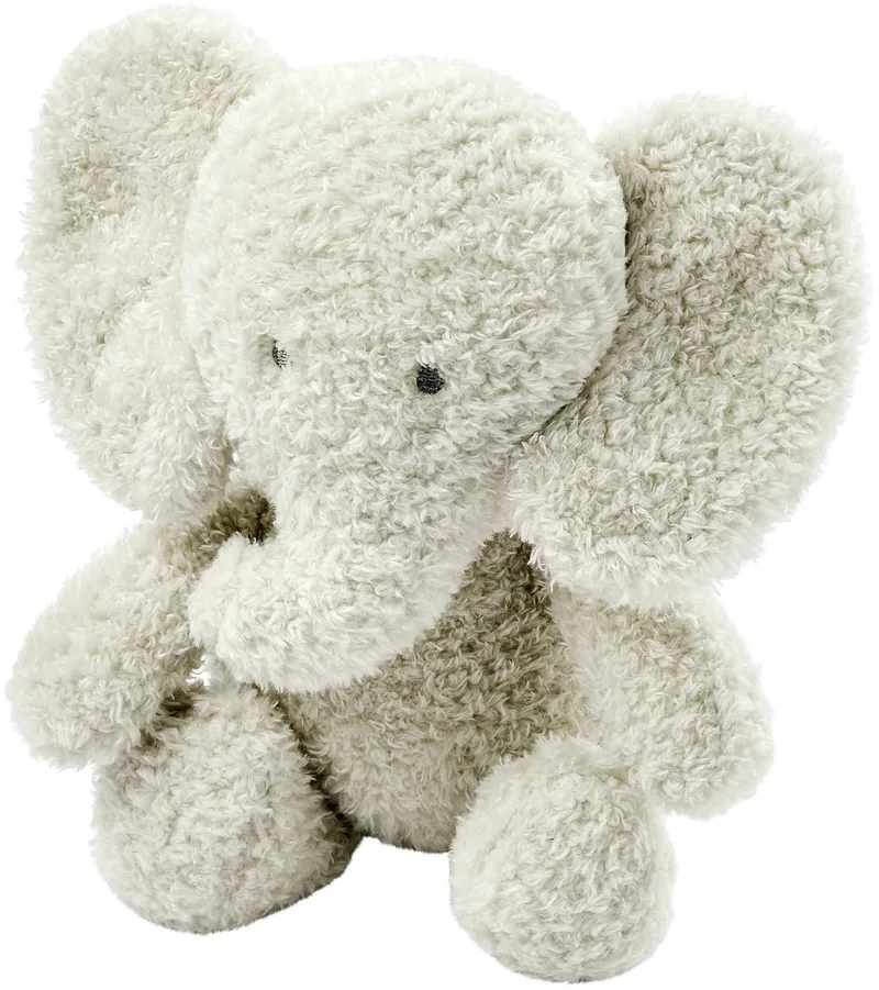 TEDDY Knuffel Baby Olifant - 25 cm - Zachte baby knuffel - Baby cadeau de Nattou en Gris – photo produit