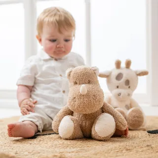 TEDDY Knuffel - Neushoorn - 30 cm - Karamel van Nattou in Teddy Karamel – productfoto 3 van 3