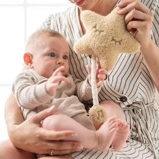 TEDDY Muziek Knuffel - Ster - 20 cm - Honing van Nattou in Ster Honing – productfoto 2 van 3
