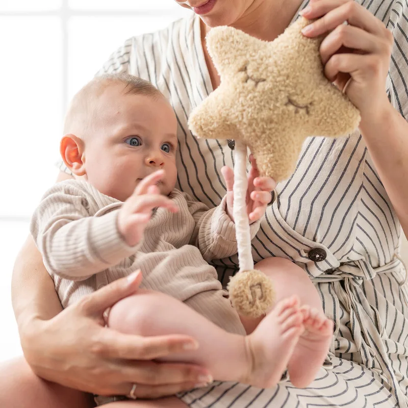 TEDDY Muziek Knuffel - Ster - 20 cm - Honing van Nattou in Ster Honing – productfoto 2 van 3