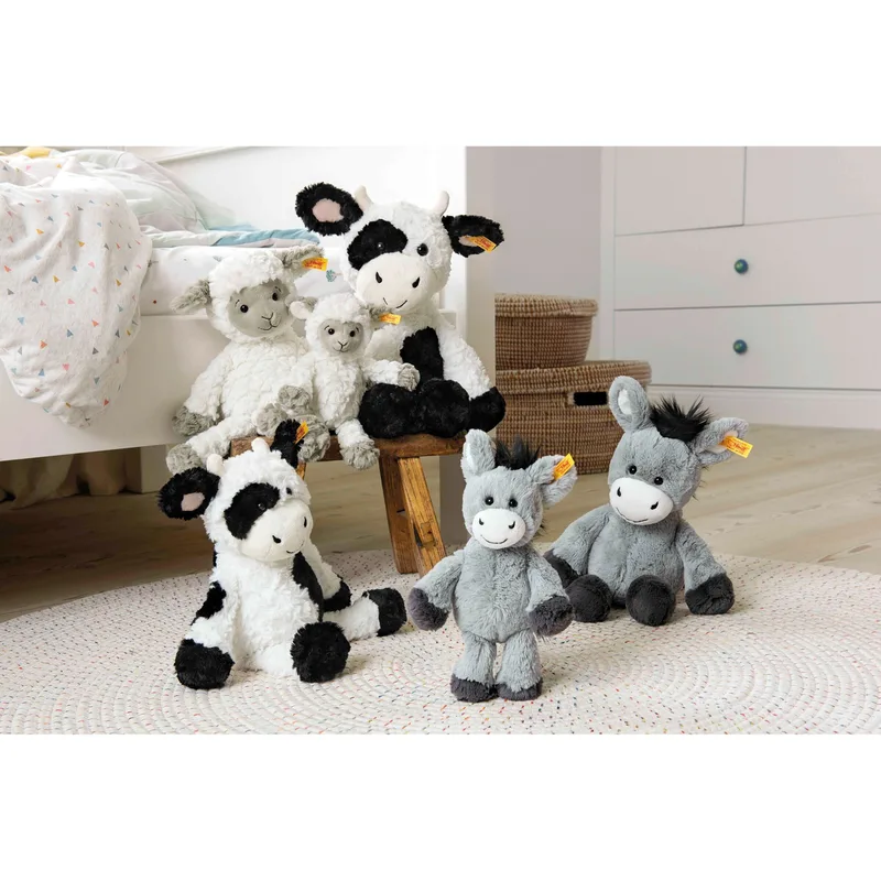 Kuscheltier Esel Dinkie Soft Cuddly Friends 20cm by Steiff in Grey, 20 × 14 × 8 mm – product photo