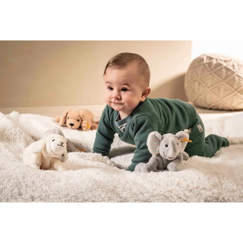 Kuscheltier Elefant Floppy Trampili Soft Cuddly Friends 20 cm by Steiff in Grey, 20 × 19 × 9 mm – product photo