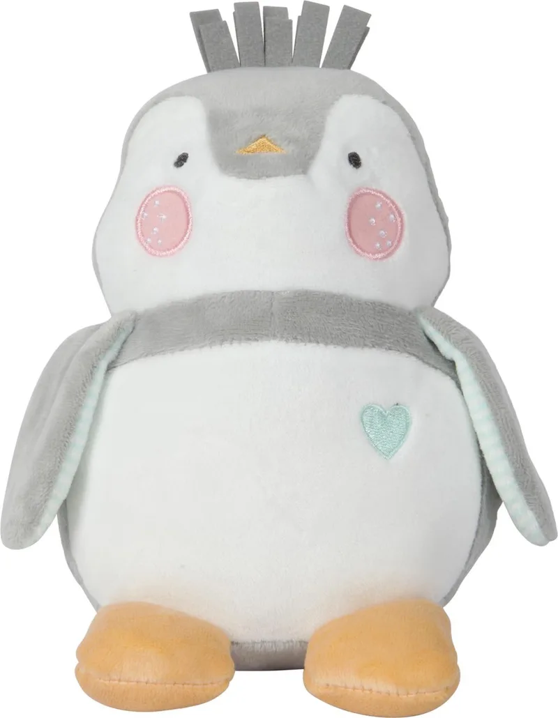 Knuffel Lou-lou 28 Cm Pluche Grijs/wit från Tiamo i Grå – produktbild