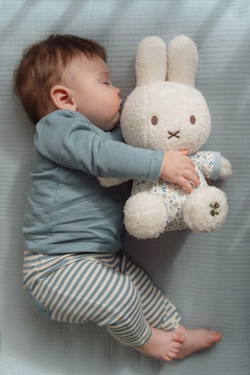 Nijntje x Little Dutch - Knuffel - 30 cm - Lucky Leaves van Tiamo in Blauw – productfoto 4 van 4