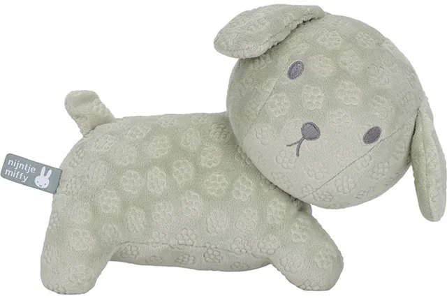 Snuffie knuffel 25cm green flower