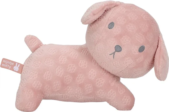 Snuffie knuffel 25cm pink flower