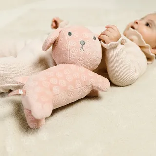 Snuffie knuffel 25cm pink flower från Tiamo i Rosa – produktbild 2 av 4