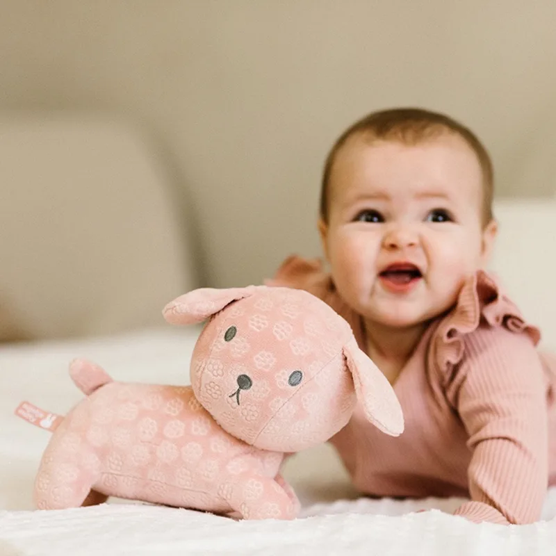Snuffie knuffel 25cm pink flower från Tiamo i Rosa – produktbild 3 av 4