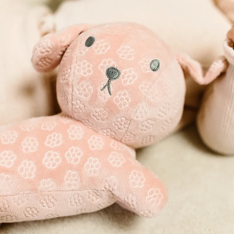 Snuffie knuffel 25cm pink flower från Tiamo i Rosa – produktbild 4 av 4