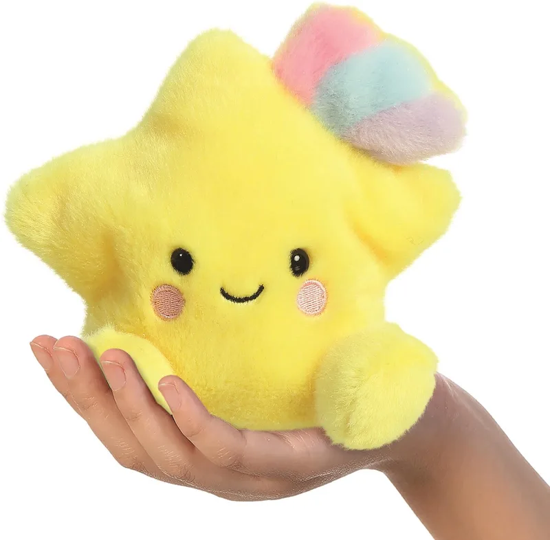 Eco Friendly Serie - Knuffel Spadająca gwiazdka - 13 cm - Zacht Pluche by Aurora in Yellow – product photo