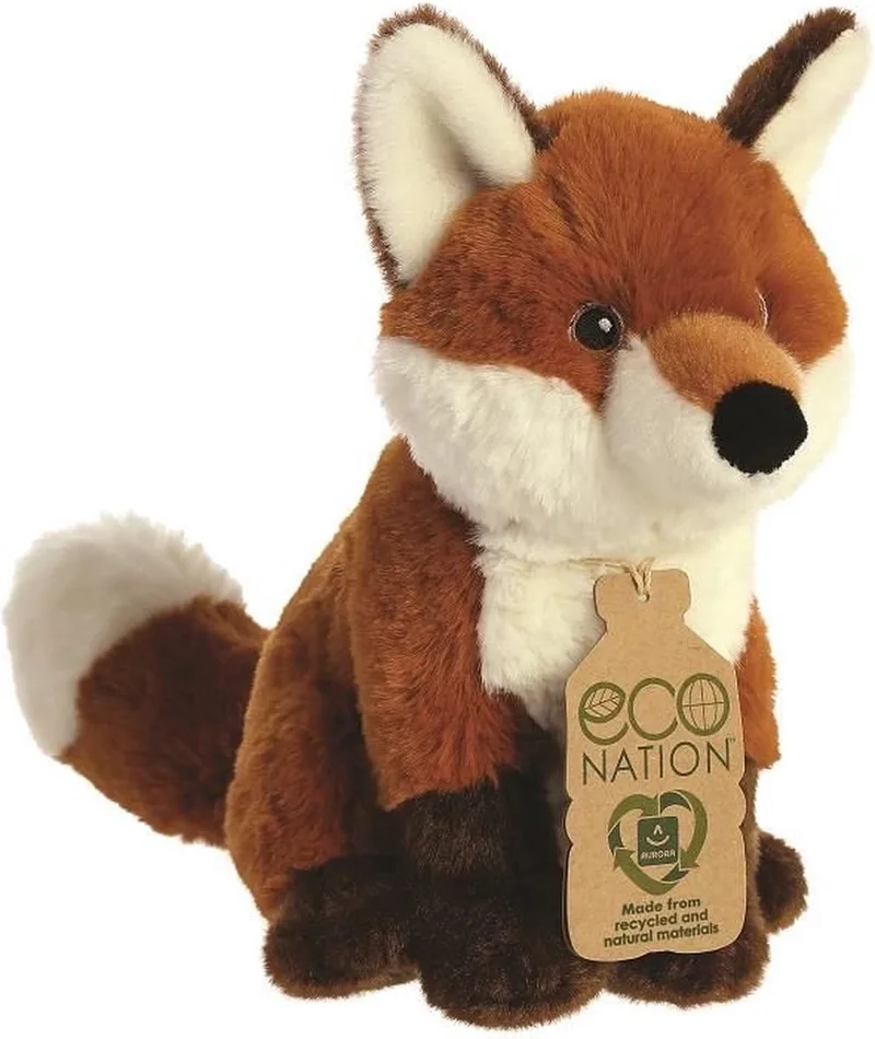 Knuffel- 23 cm - pluche vossen - bosdieren - knuffeldier de Aurora en Vos – photo produit
