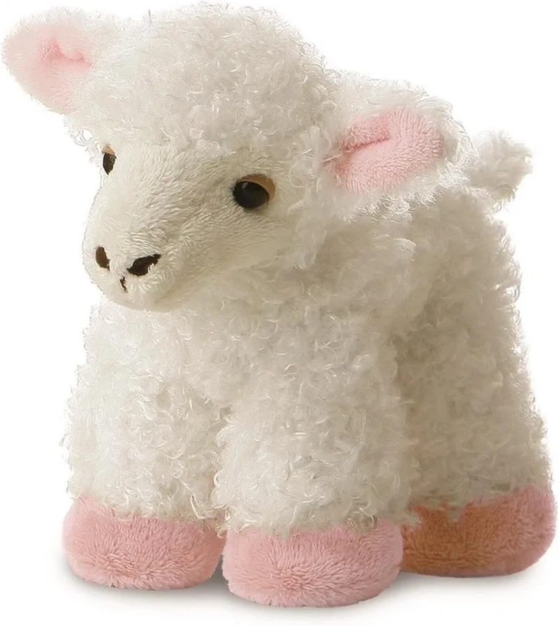 Knuffel Mini Flopsie Lana Lam 20,5 Cm fra Aurora i Hvid – produktbillede
