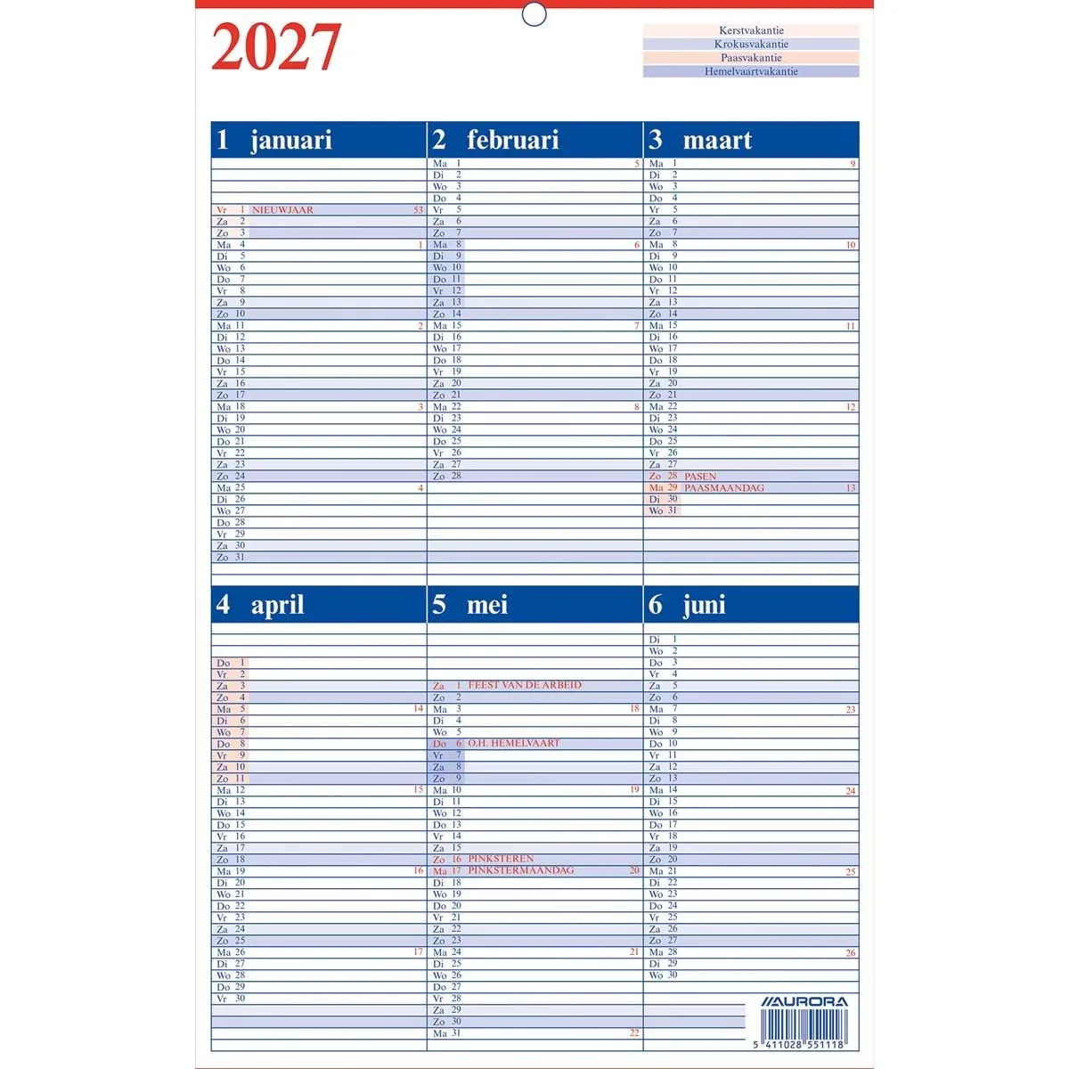 Memento 10 Nederlandstalig, 2027 från Aurora – produktbild