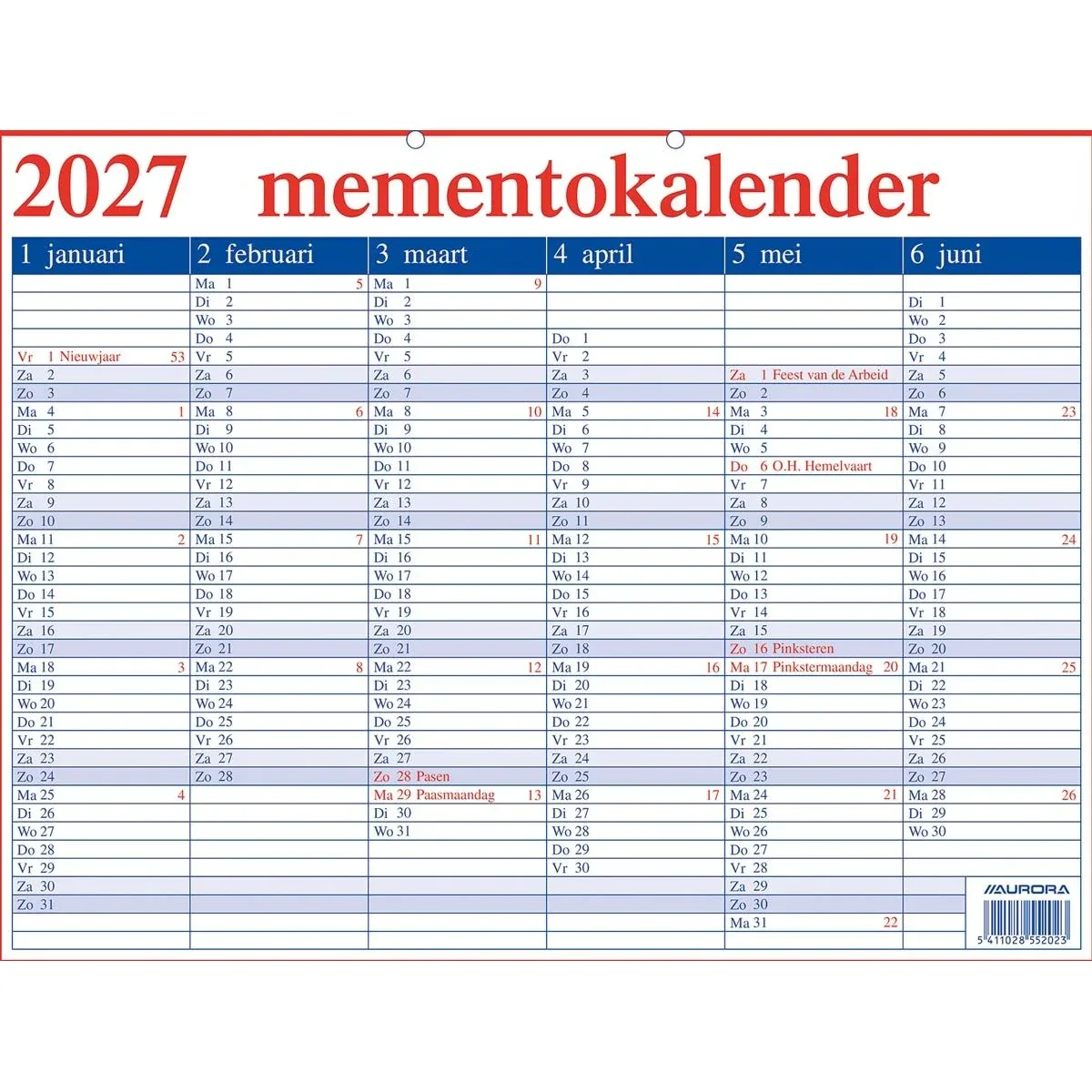 Memento 20 Nederlandstalig, 2027 de Aurora – photo produit