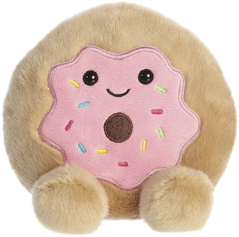 Palm Pals Donut Knuffel – 13 cm van Aurora in Roze – productfoto