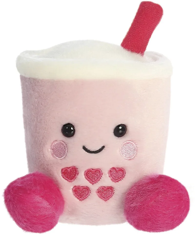 Palm Pals Heart Boba Knuffel – 13 cm by Aurora in Pink – product photo