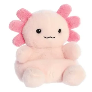 Palm Pals Serie - Axolotl Knuffel - 13 cm - Zacht Materiaal fra Aurora i Lyserød – produktbillede 3 af 6