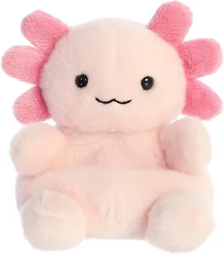 Palm Pals Serie - Axolotl Knuffel - 13 cm - Zacht Materiaal fra Aurora i Lyserød – produktbillede 1 af 6