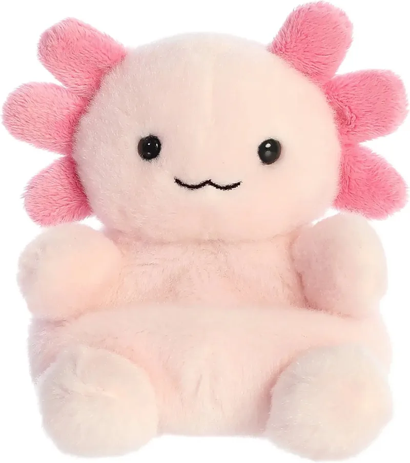 Palm Pals Serie - Axolotl Knuffel - 13 cm - Zacht Materiaal fra Aurora i Lyserød – produktbillede 1 af 6
