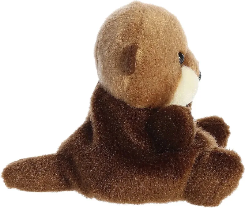 Palm Pals Serie - Wydra Knuffel - 12 cm - Zacht by Aurora in Brown – product photo