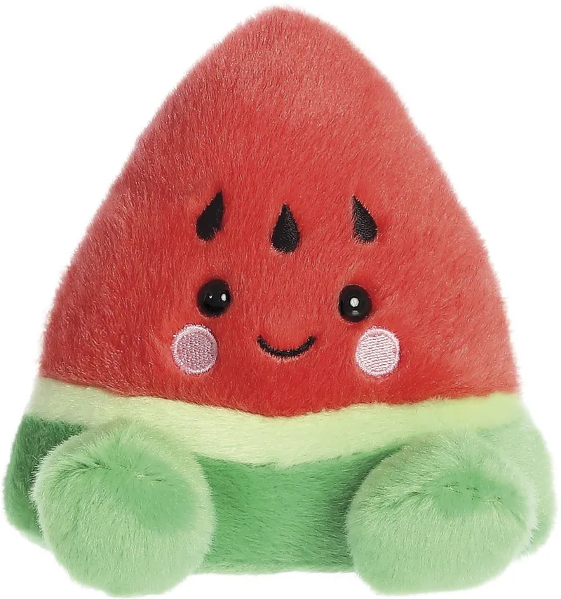 Palm Pals Watermeloen Knuffel – 13 cm fra Aurora i Rød – produktbillede