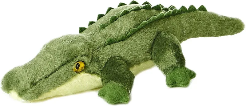 Pluche dieren knuffels krokodil van 20 cm - Knuffeldieren krokodillen speelgoed från Aurora i Flerfärgad – produktbild