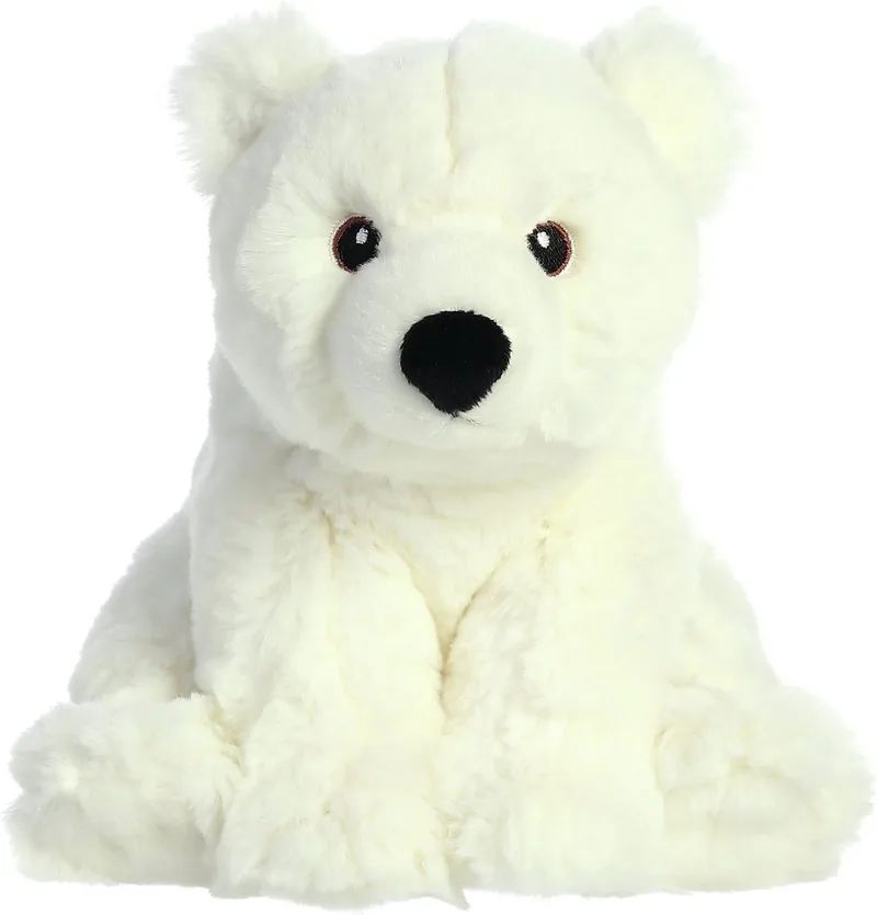 Pluche ijsbeer knuffel - Knuffeldier - wit - 24 cm - Noordpool thema - beren knuffels von Aurora in Mehrfarbig – Produktfoto