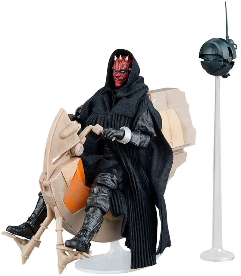Star Wars Episode I Black Series Vehicle met Action Figure Darth Maul & Sith Speeder 25th Anniversary Action Figuur van Hasbro in Meerkleurig – productfoto