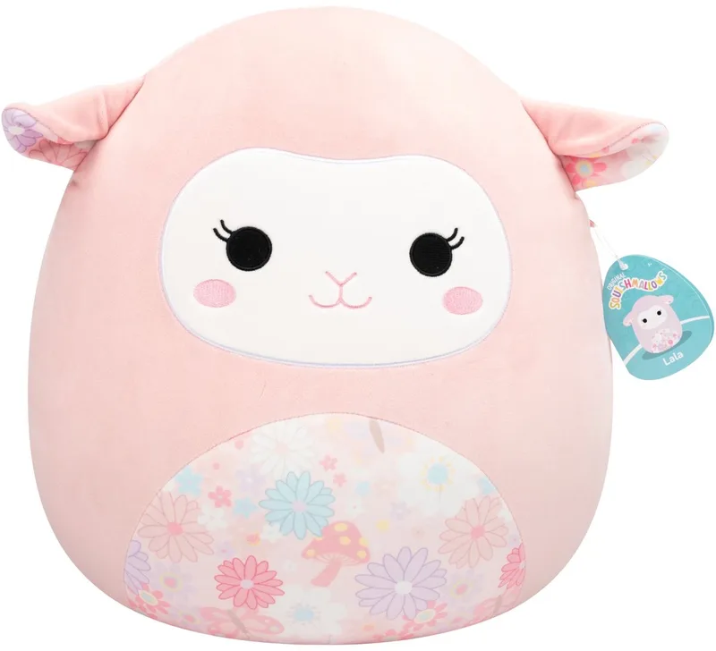 Squishmallows - Large Plush (Lala - Pink Lamb W/Floral Print Belly And Ears) - 40cm Plush van Jazwares in Meerkleurig – productfoto