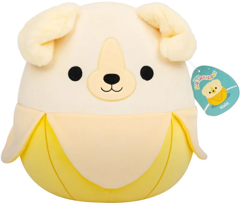 Squishmallows - Medium Plush (Nate - Golden Retriever Banana) - 30cm Plush fra Jazwares i Flerfarvet – produktbillede