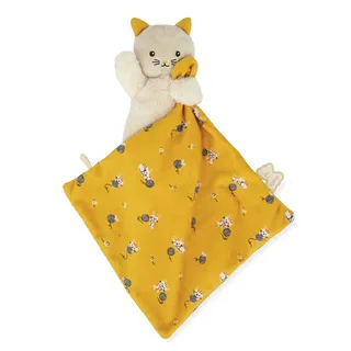 Carre Douceur - Knuffeldoekje - Kat - Geel van Kaloo in Kat Geel – productfoto 2 van 6