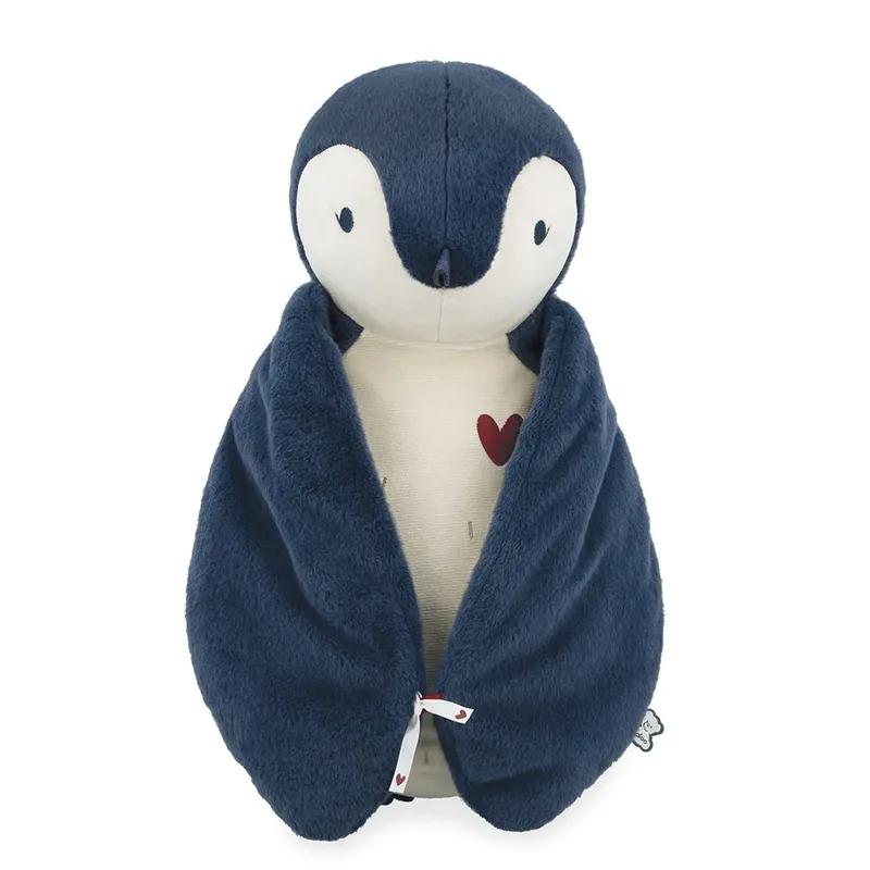 Complices – Pinguin knuffel - 50 cm. - Met inbakerdoek fra Kaloo i Pinguïn – produktbillede 3 af 6
