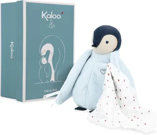 Complices – Pinguin - Knuffel doek fra Kaloo i Blå – produktbillede 1 af 6
