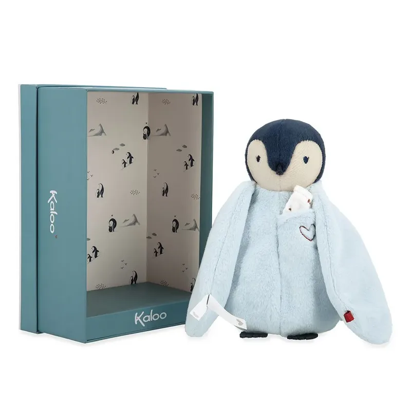 Complices – Pinguin - Knuffel doek fra Kaloo i Blå – produktbillede 6 af 6