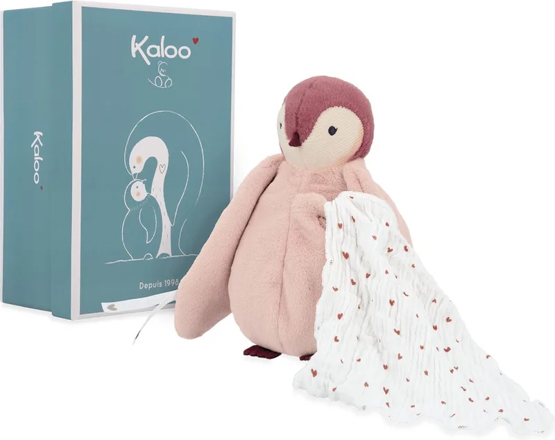 Complices – Pinguin - Knuffel doek by Kaloo in Pink – product photo 1 of 6