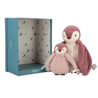 Complices – Pinguin met kusjesdoek van Kaloo in Roze – productfoto 6 van 6